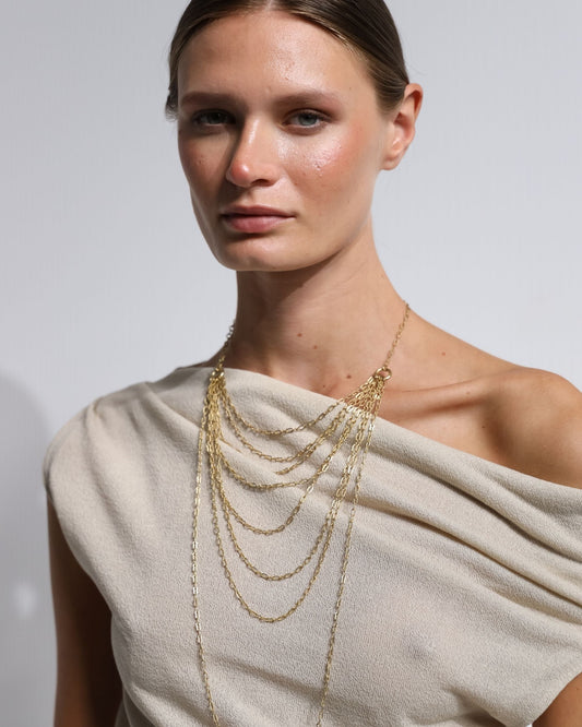 COLLAR CADENAS MULTIPOSICION Bybel