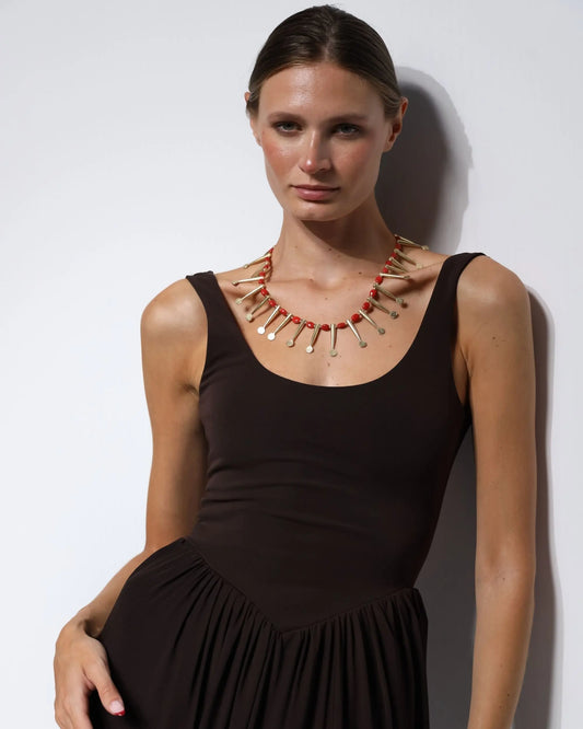 COLLAR CONOS ROJO Bybel