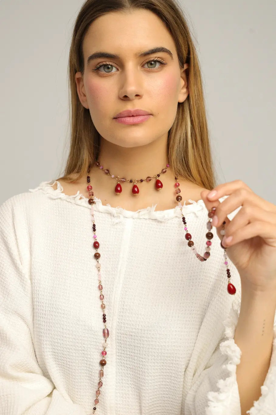 COLLAR | Corbatero Rosa Bybel-brand
