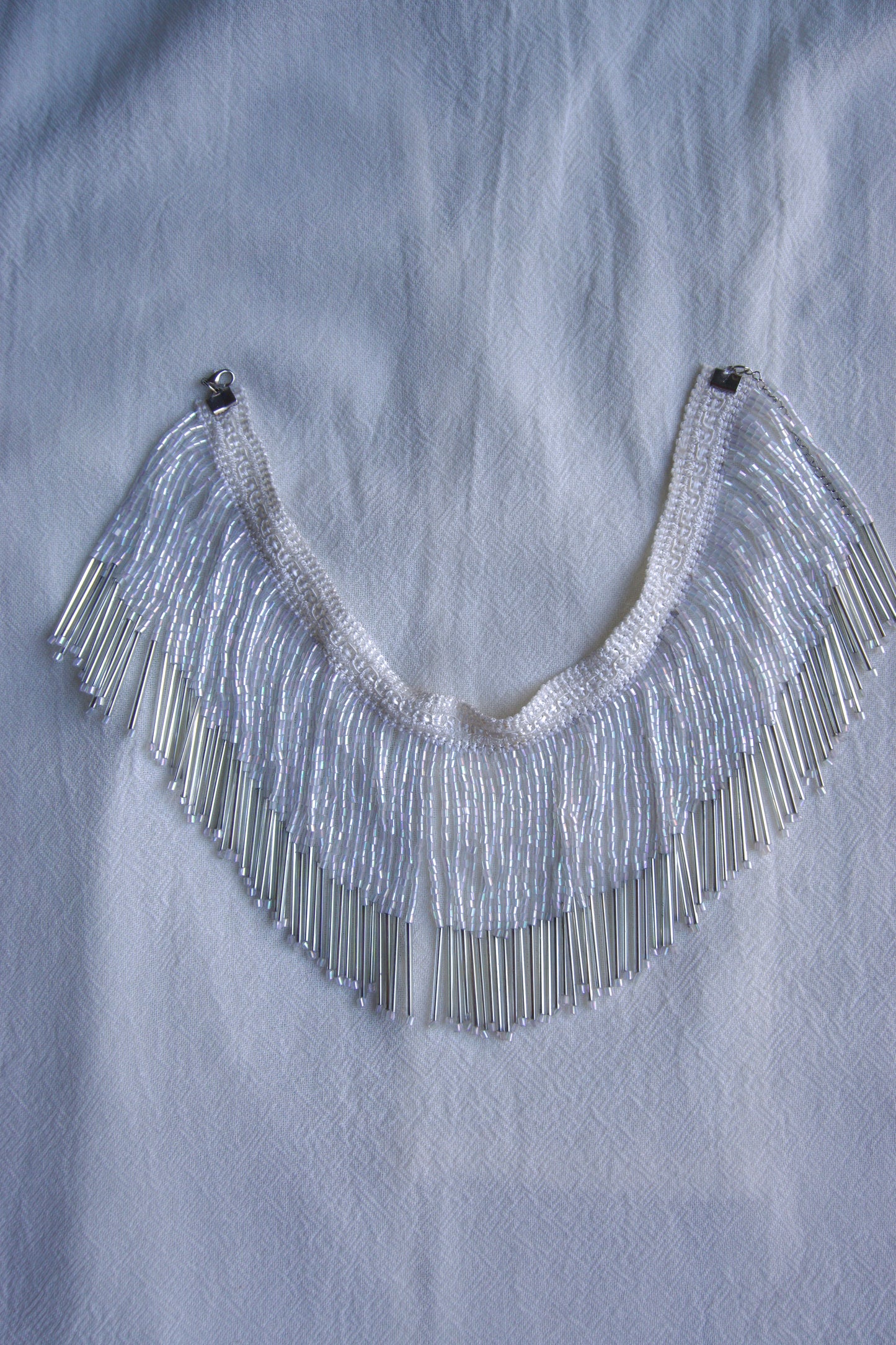 CHOKER I Abalorios Blanco