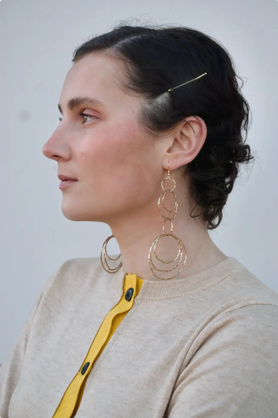 PENDIENTES I DISCO ORO Bybel-brand