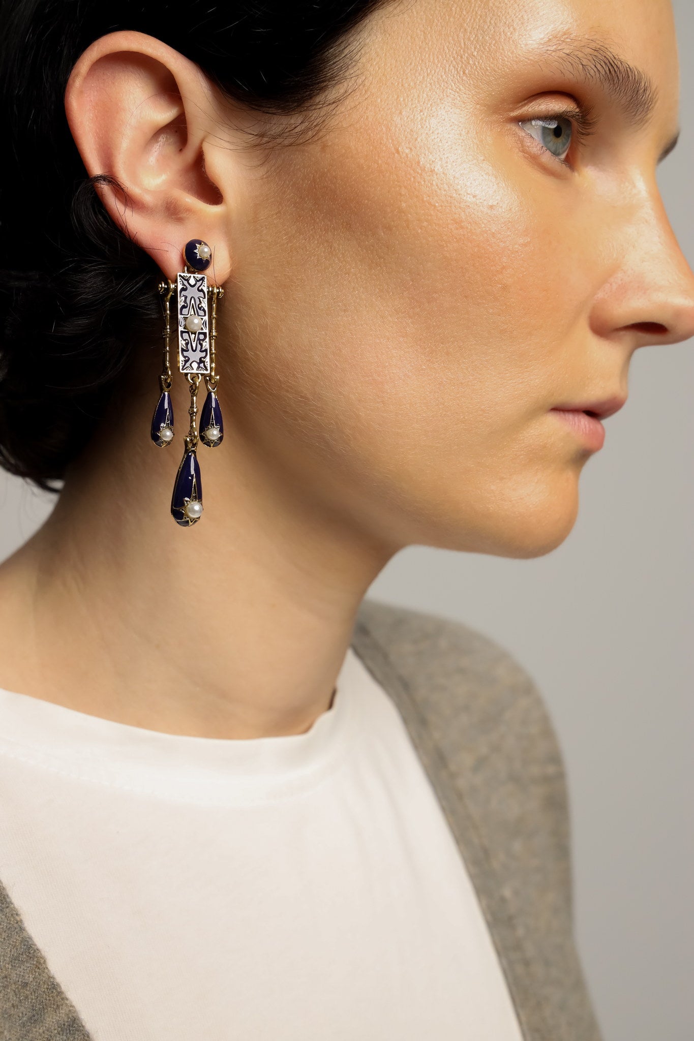 Pendientes Antiguos Azules