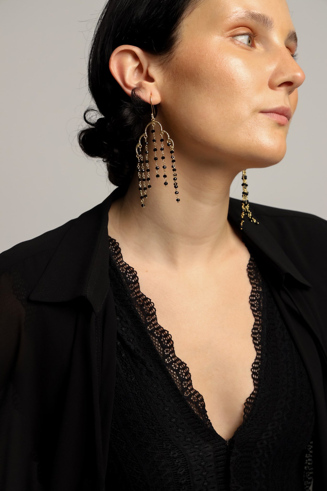 Pendientes Maxi Negros