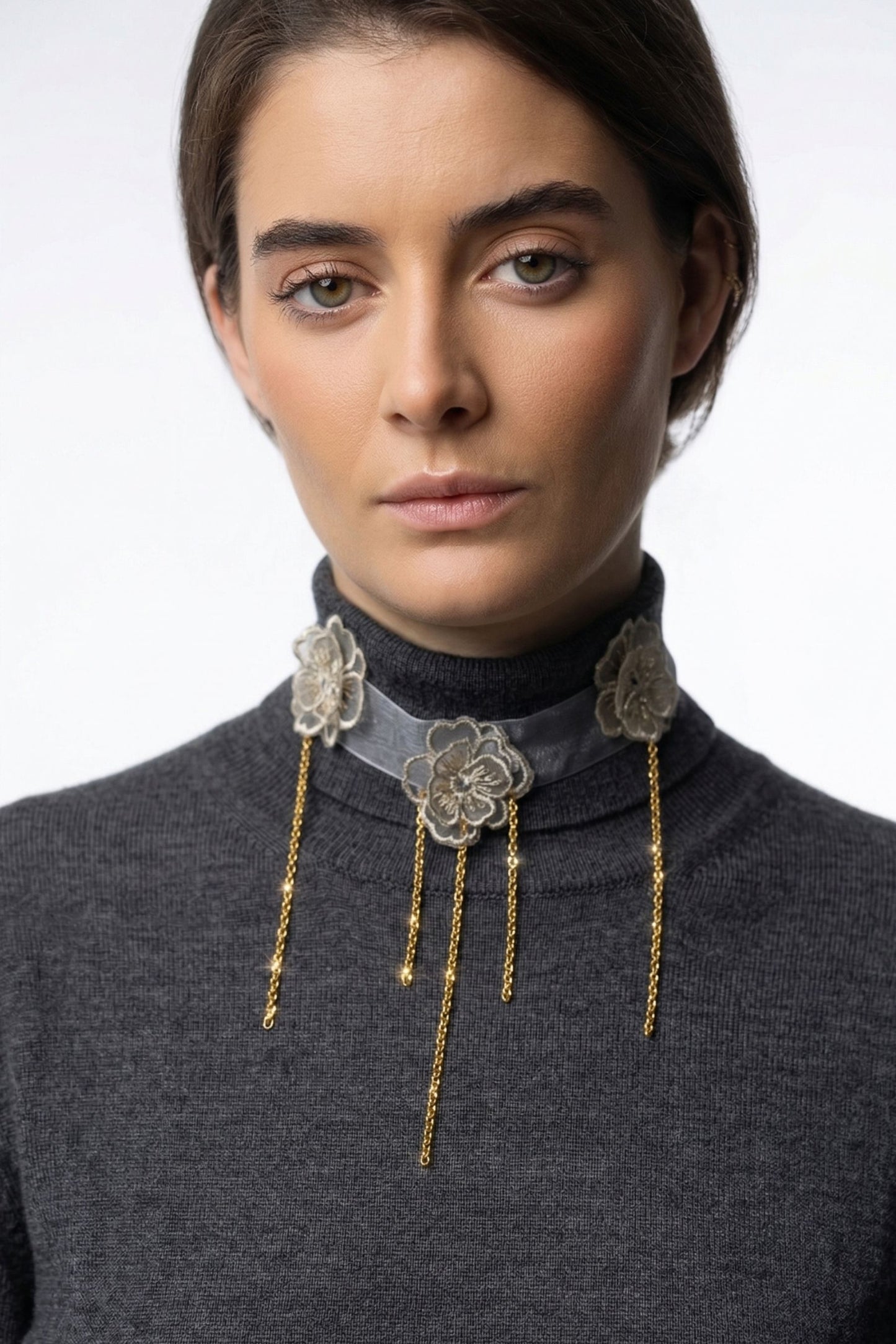 Collar Organza Cadenas