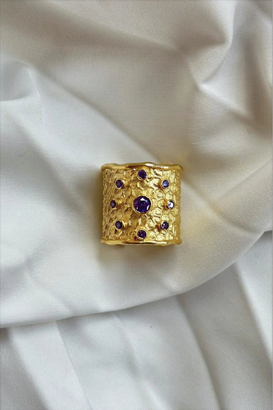 ANILLO | Ancho Sol Motas Morado Bybel-brand