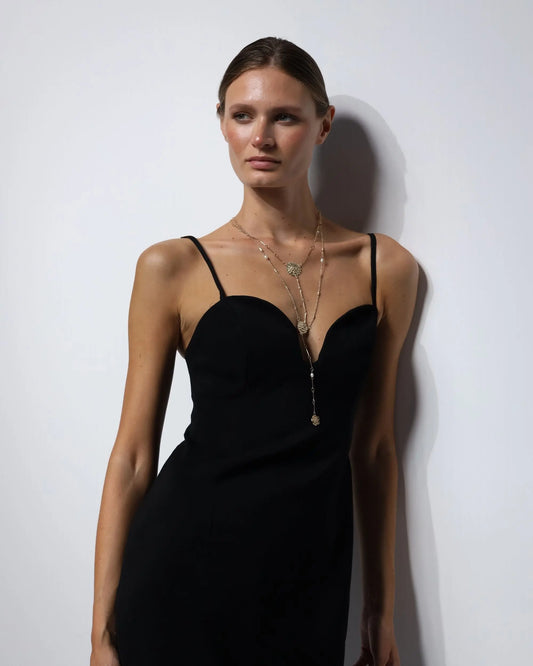 COLLAR CADENAS FLORES Bybel