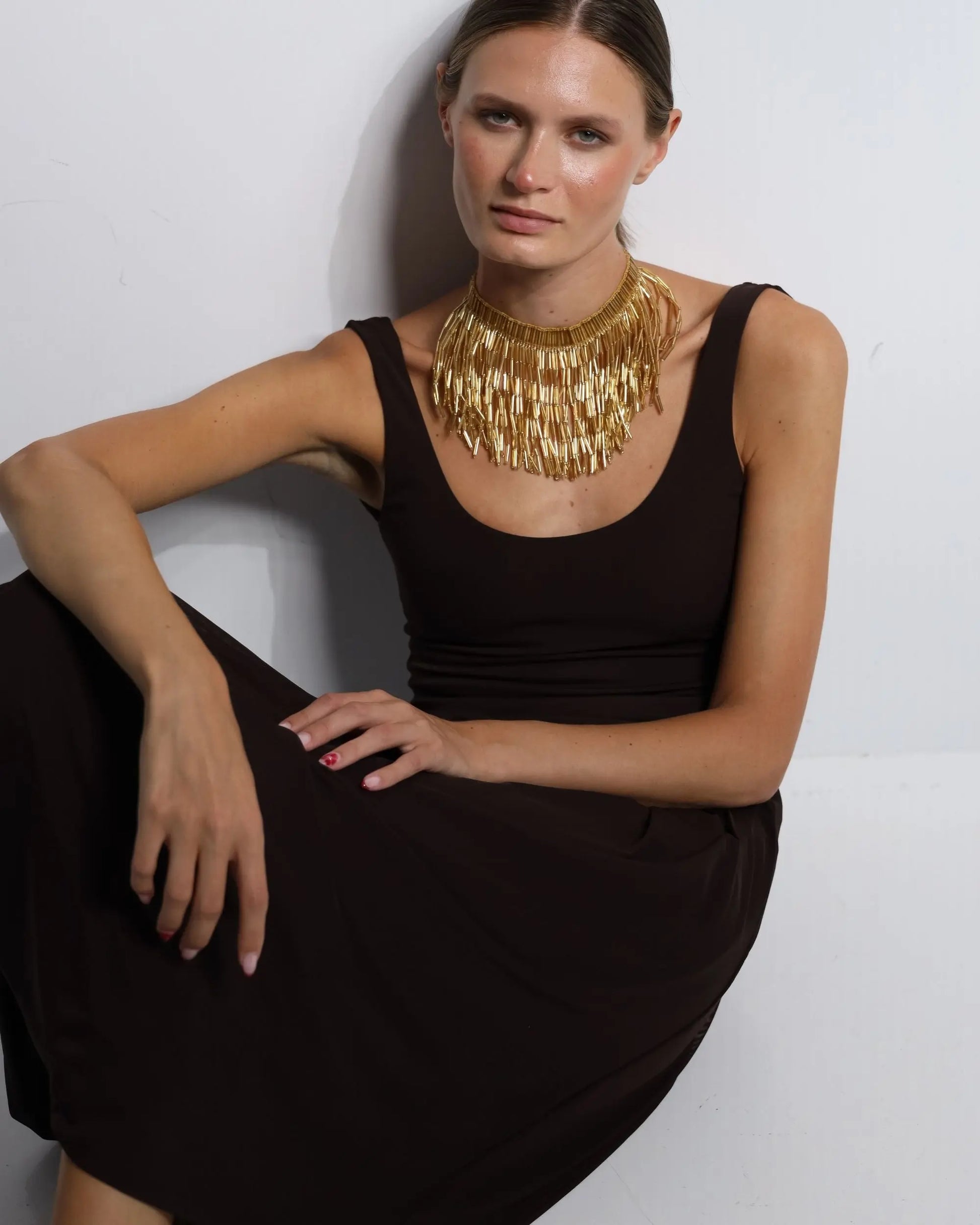 COLLAR ETNICO ORO Bybel