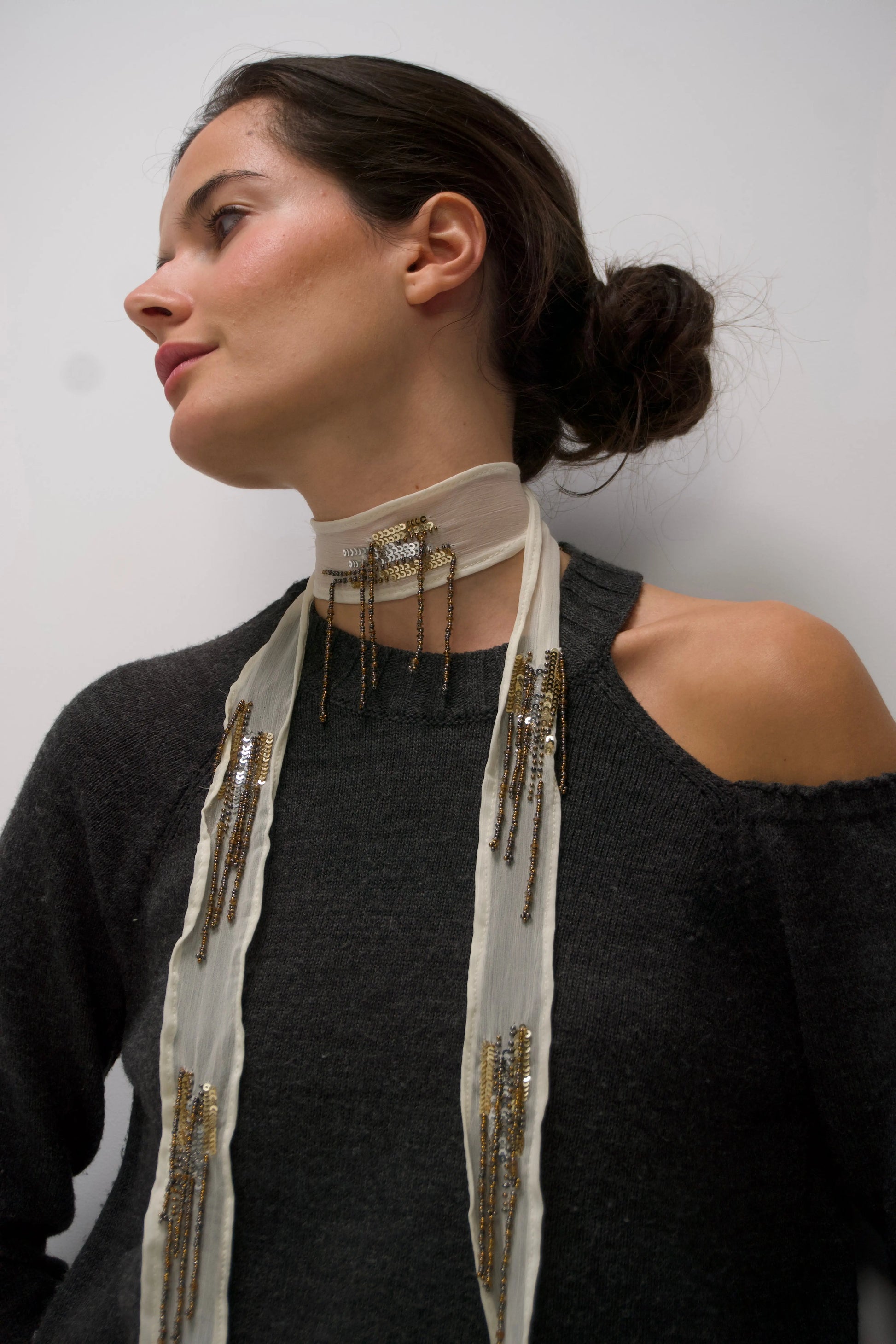 COLLAR | Organza Blanco Bybel-brand