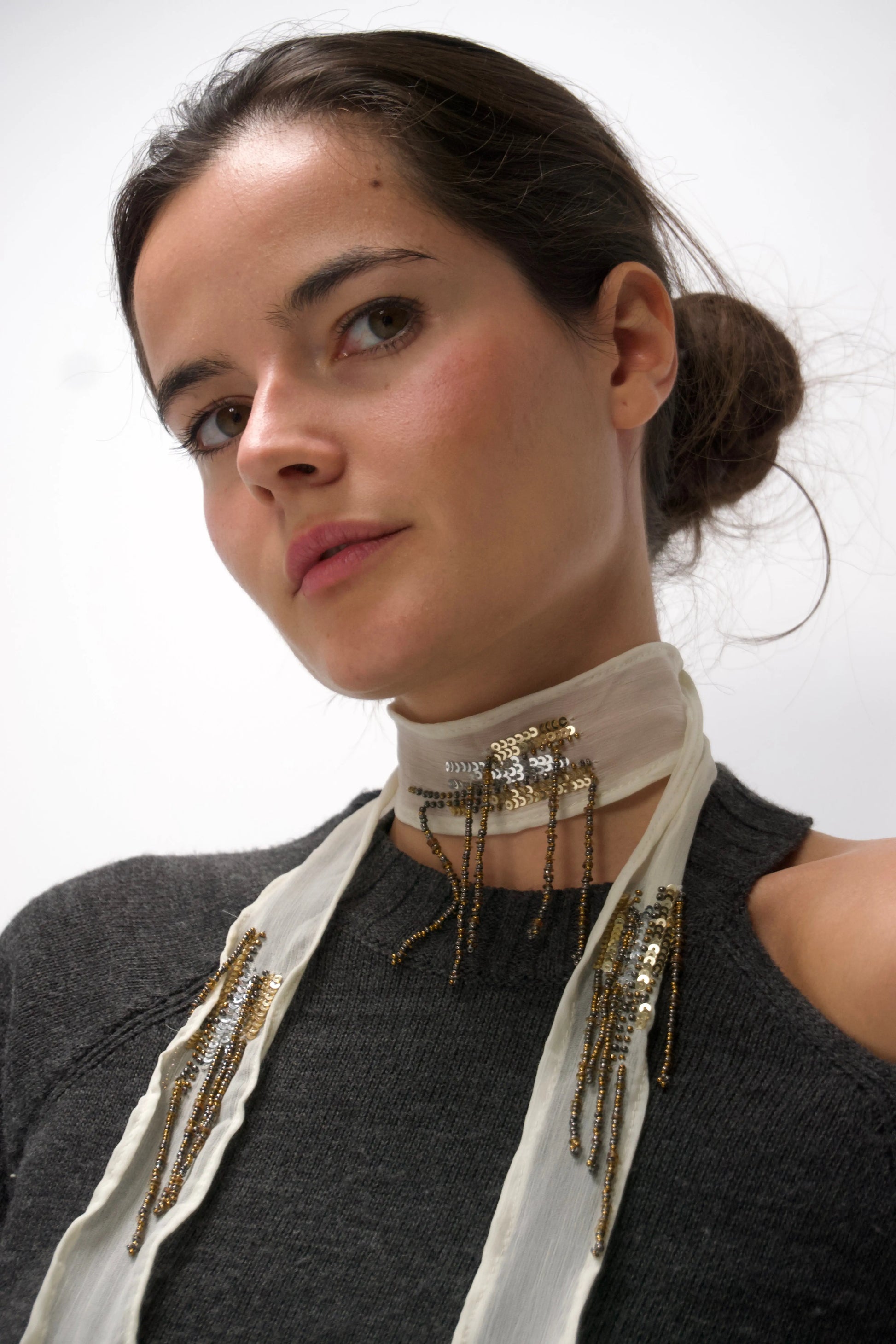 COLLAR | Organza Blanco Bybel-brand