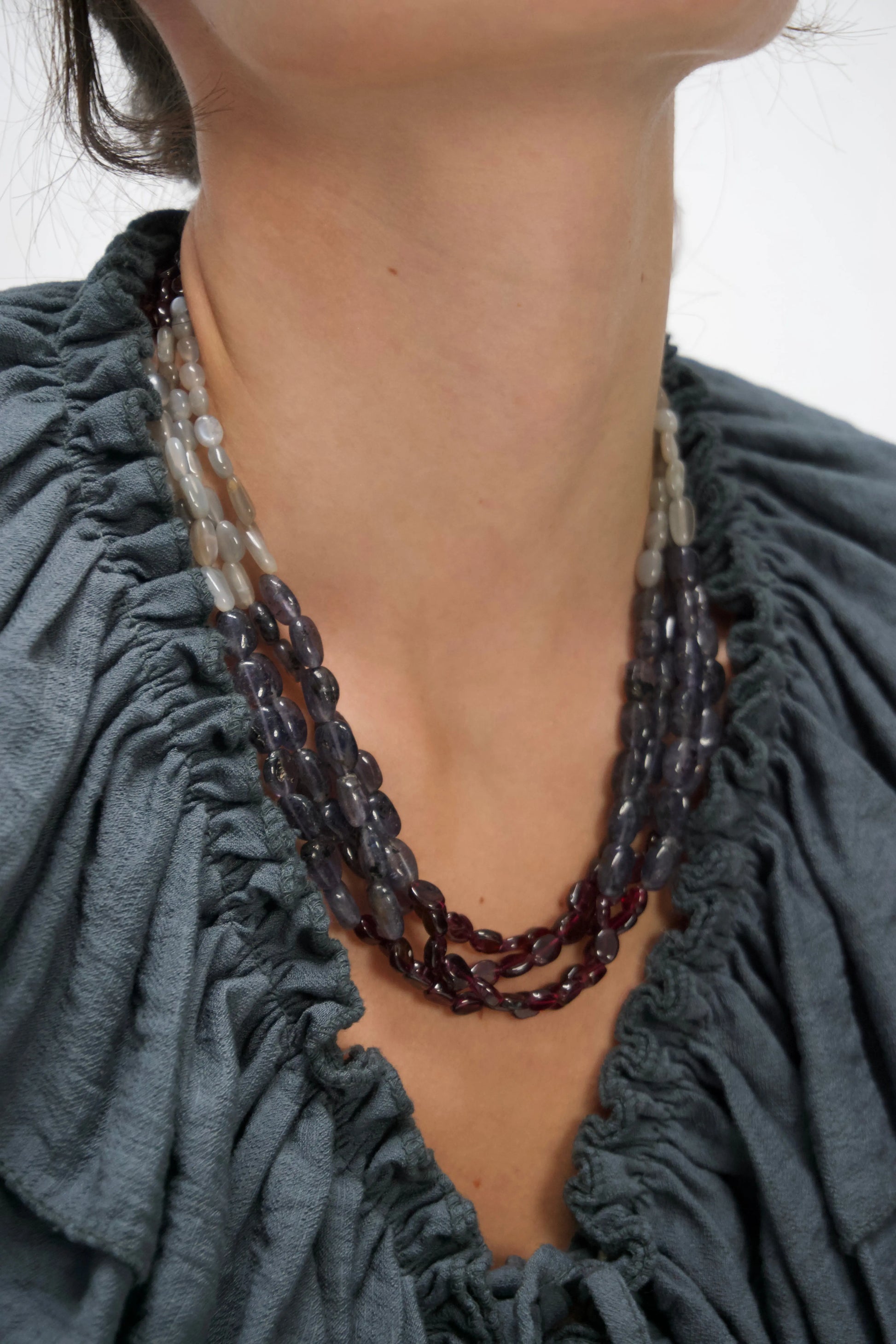 COLLAR | Piedras Cristal Granate Bybel-brand