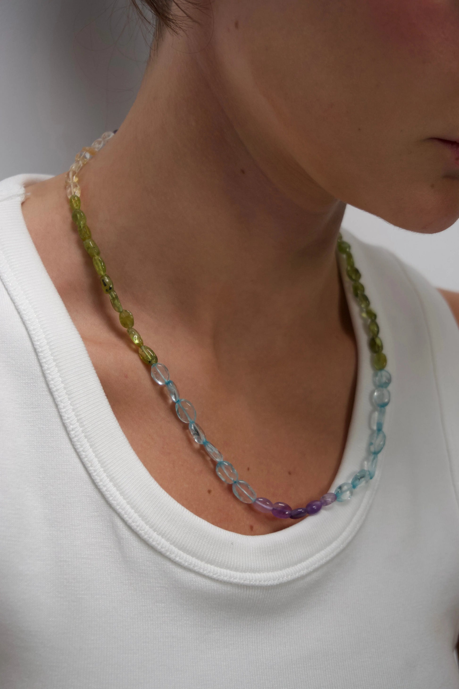 COLLAR | Piedras Cristal Verde Bybel-brand