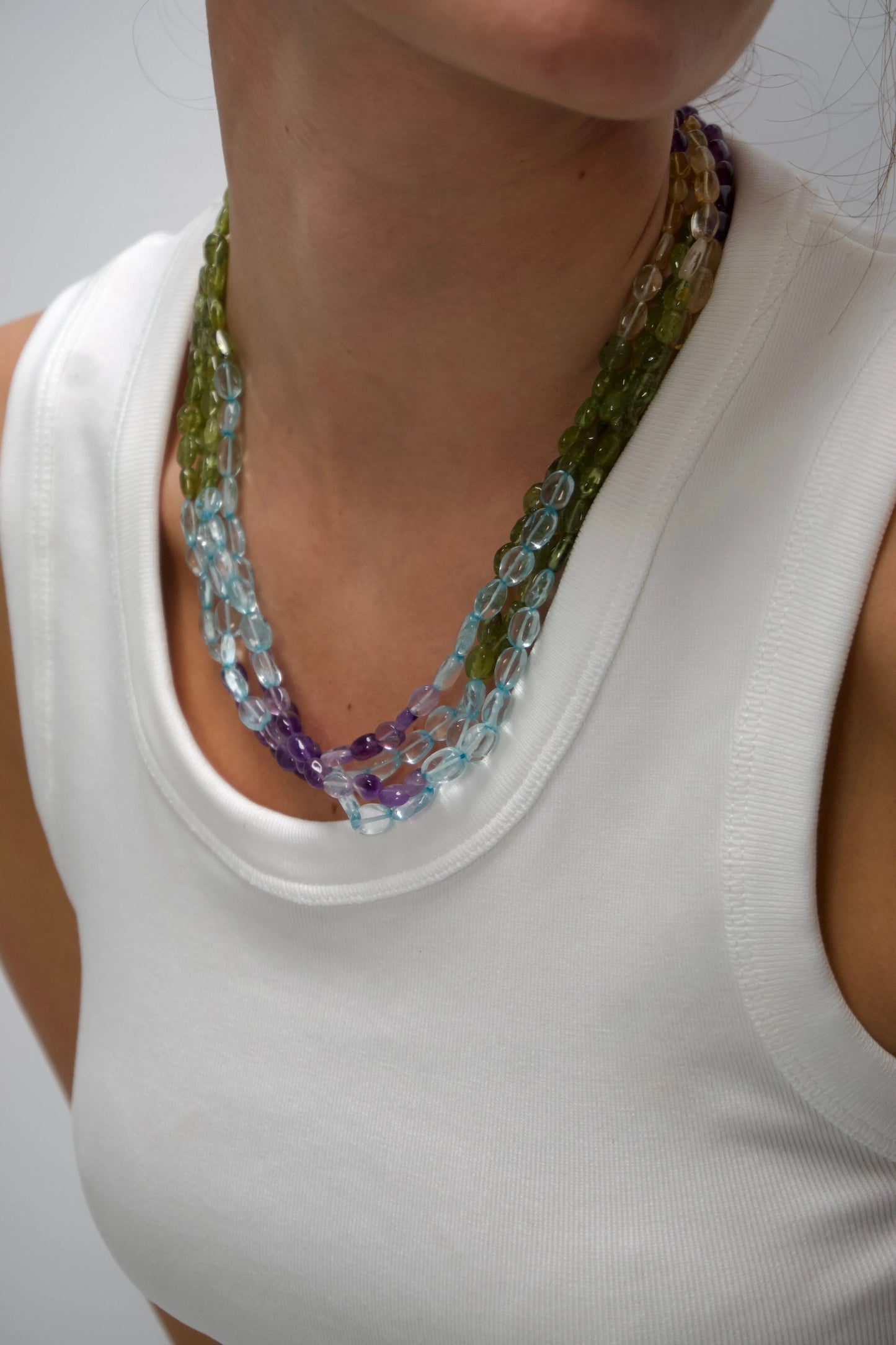 COLLAR | Piedras Cristal Verde Bybel-brand