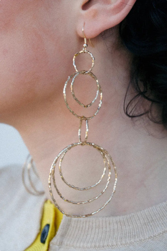 PENDIENTES I DISCO ORO Bybel-brand