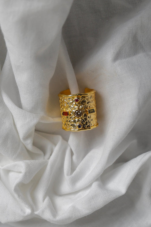 ANILLO CRUZ MULTICOLOR - Bybel - brand