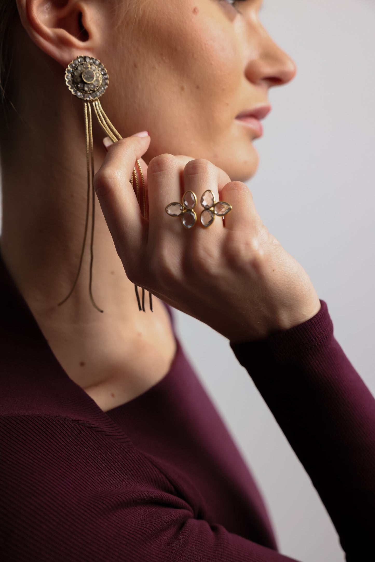 ANILLO FLOR TRANSPARENTE I The New Gallery