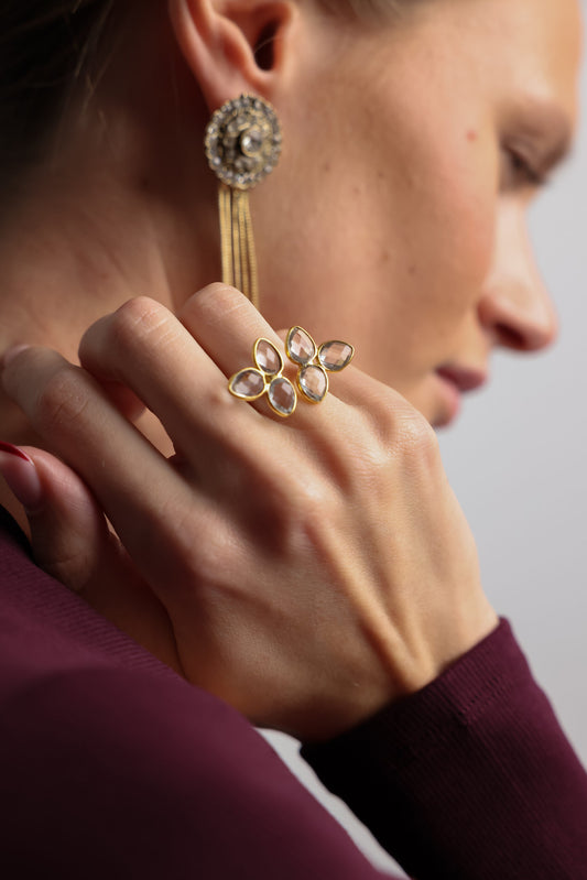 ANILLO FLOR TRANSPARENTE I The New Gallery