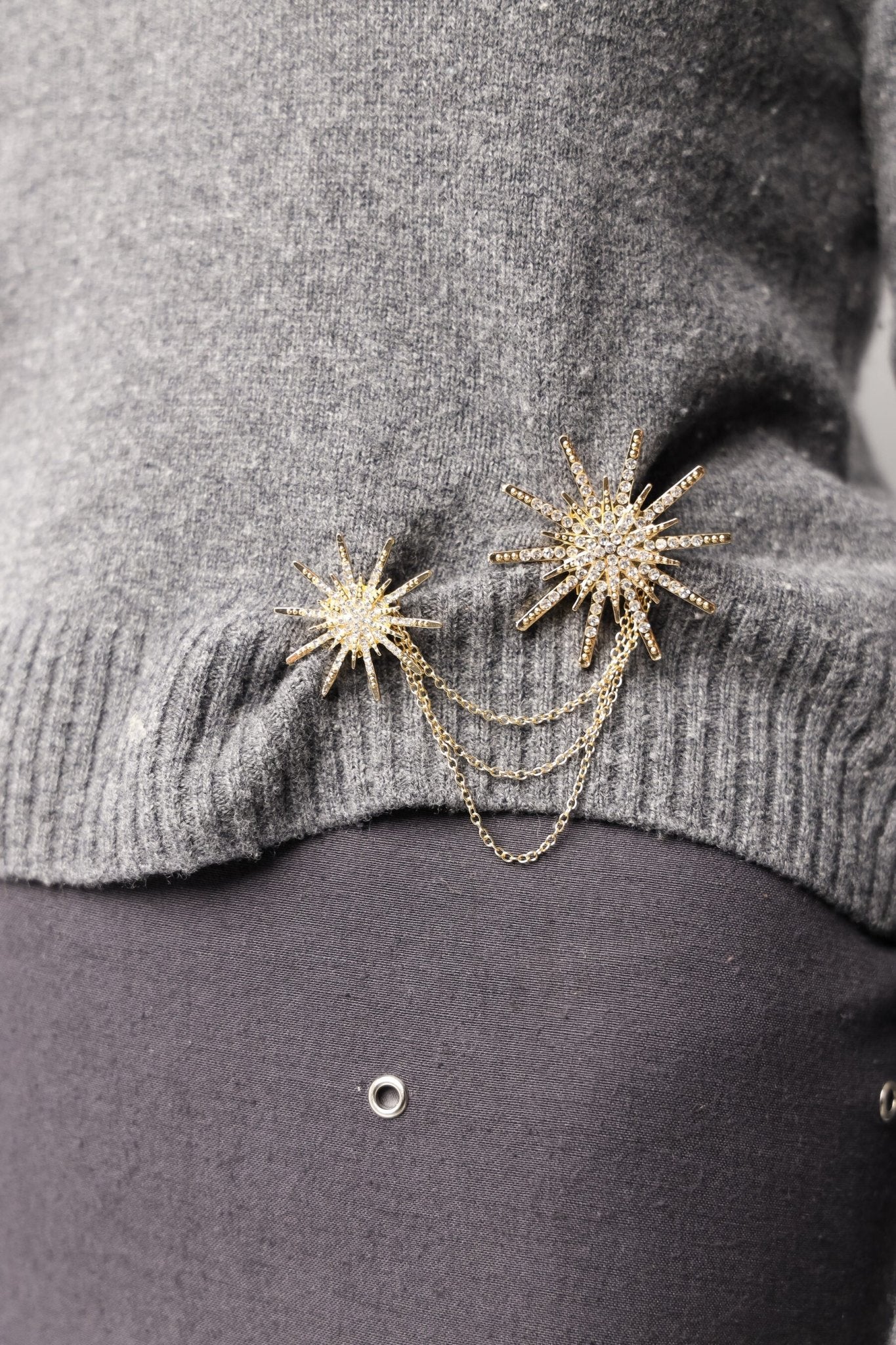 Broche Estrellas Oro - Bybel - brand