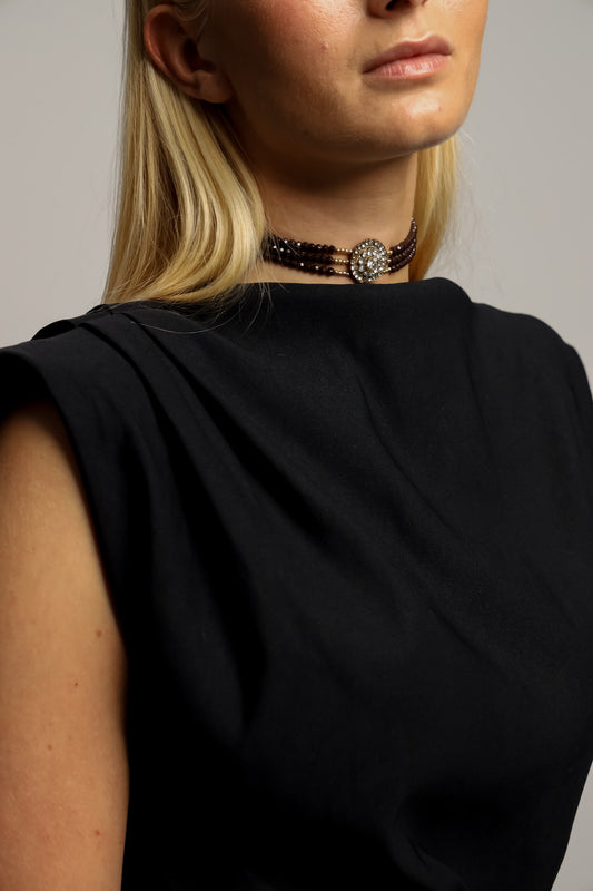 Choker Antiguo Marrón