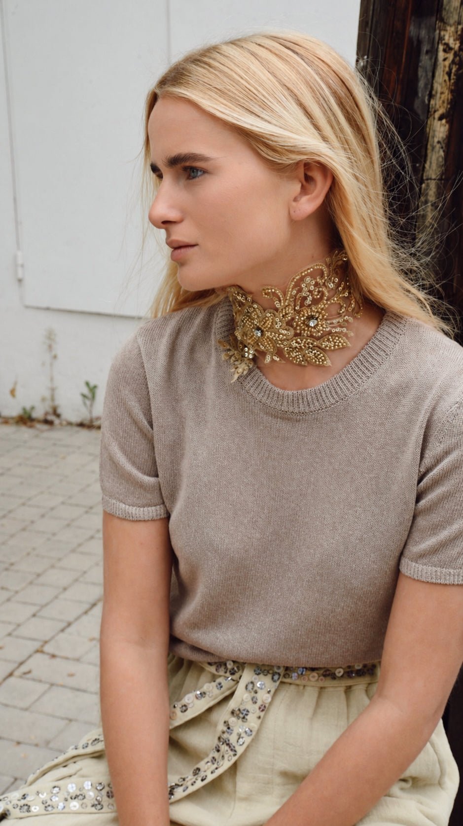 Choker Antiguo Pedrería - Bybel - brand