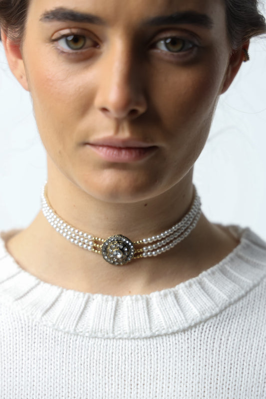 Choker Antiguo Perlas