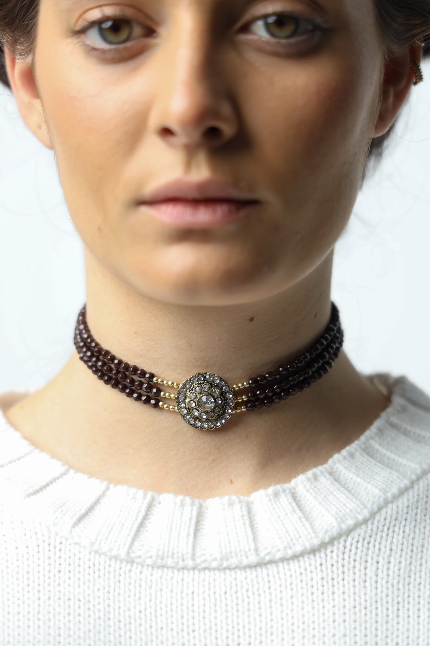 Choker Antiguo Marrón