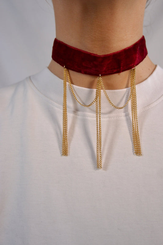 CHOKER | Cadenas Granate - Bybel - brand
