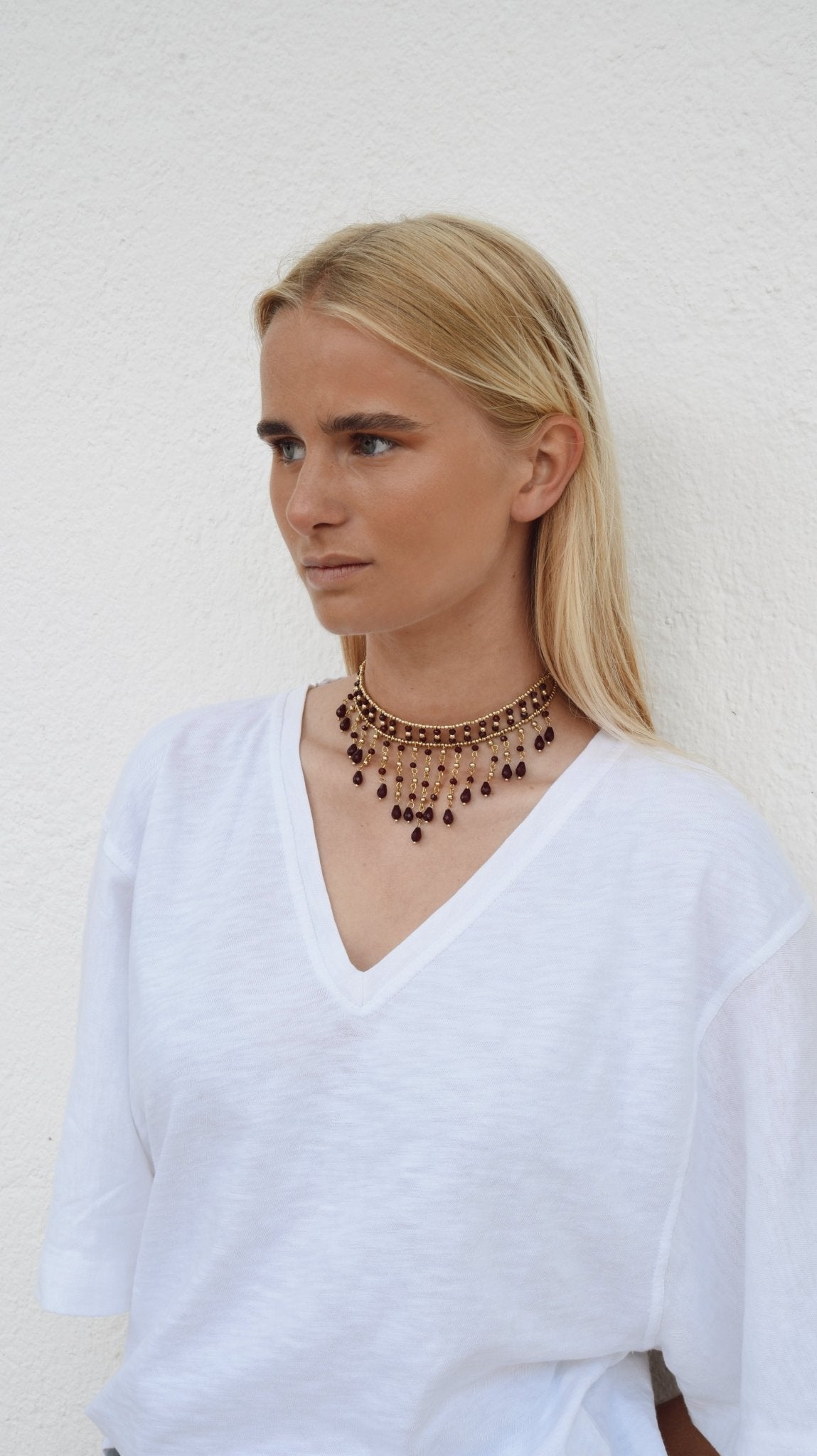 Choker Cascada Marron - Bybel - brand