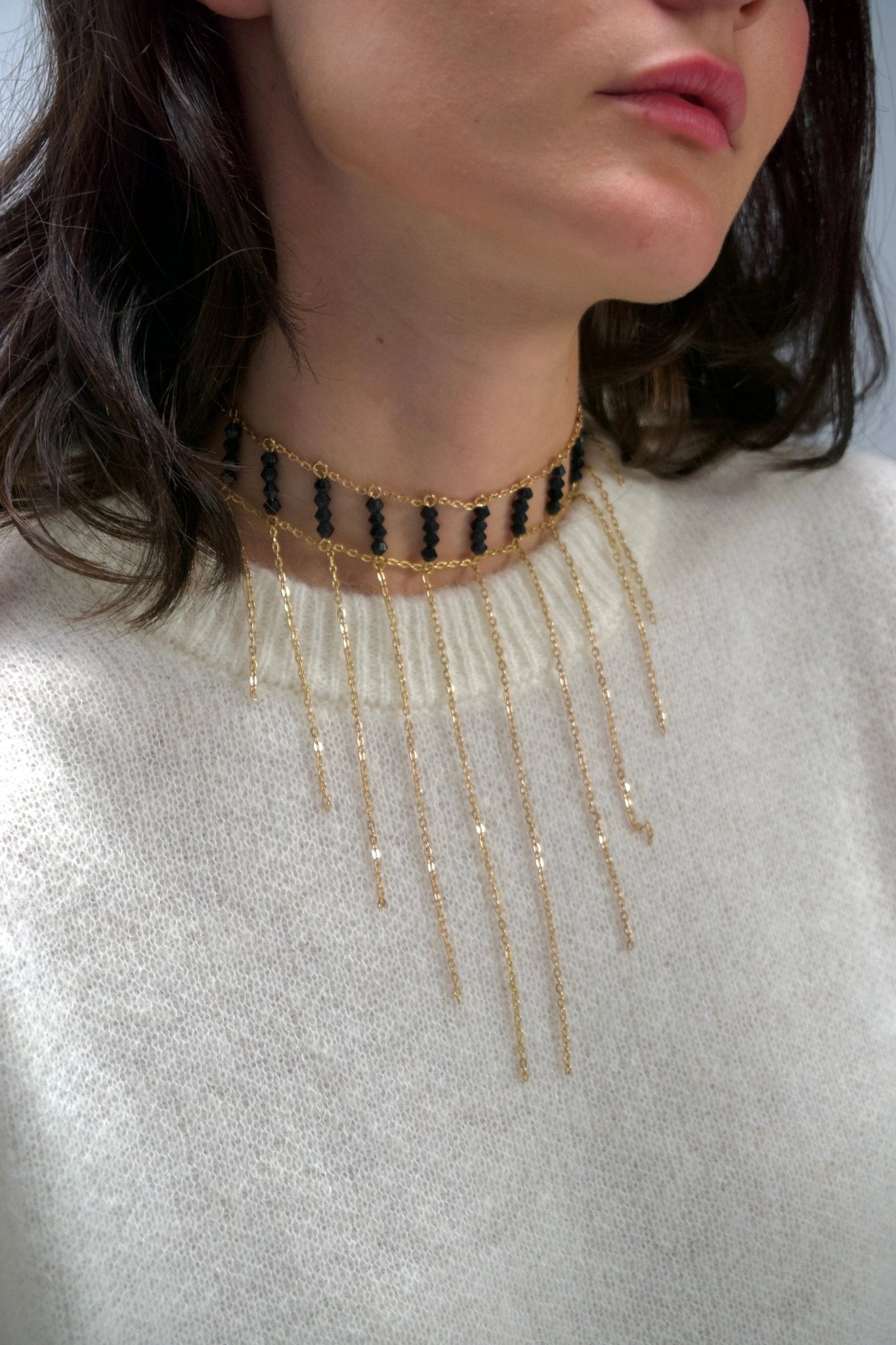 CHOKER | Cascada Negro - Bybel-brand