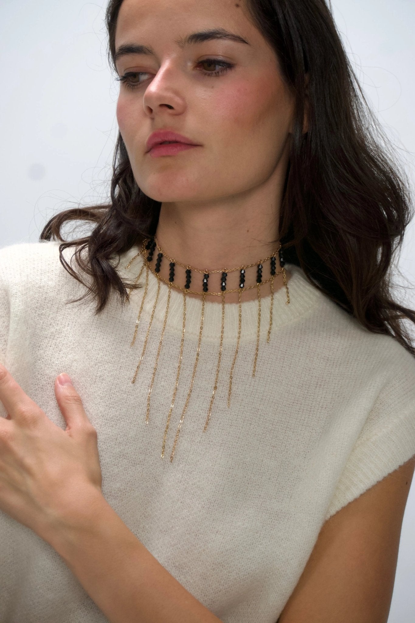 CHOKER | Cascada Negro - Bybel-brand