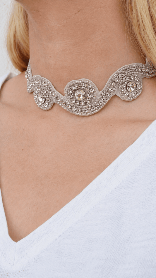 Choker Circonitas Plata - Bybel - brand