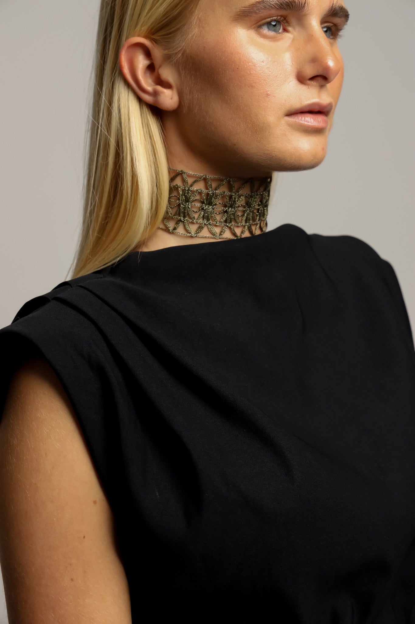 Choker Crochet Doble