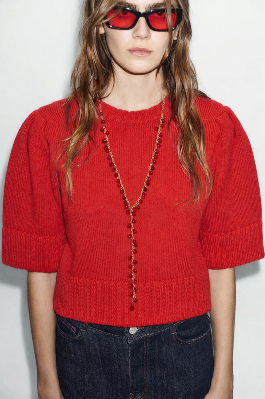 Collar Corbatero Rojo