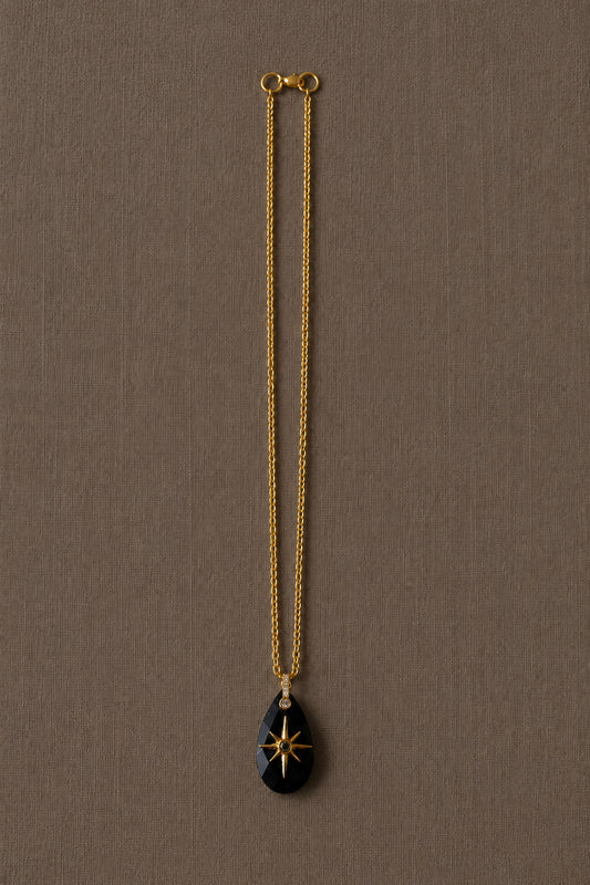 Collar Corto Estrella Negro