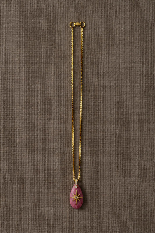 Collar Corto Estrella Rosa