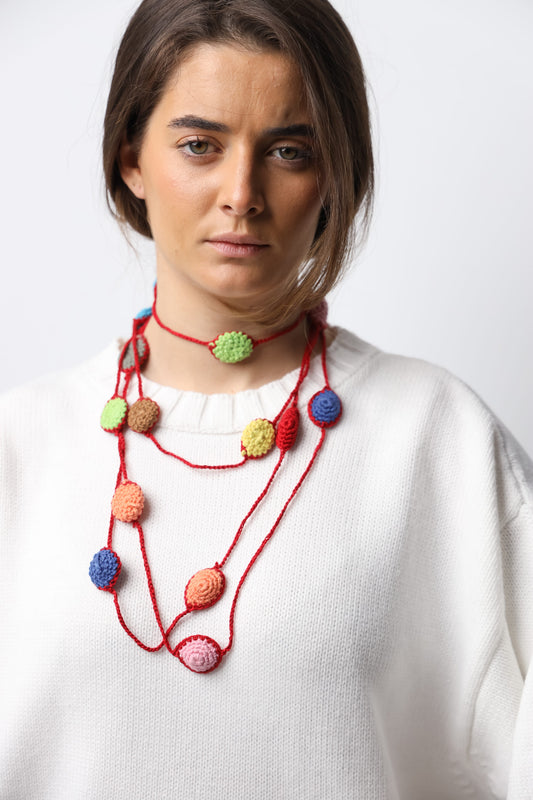 Collar Crochet Colores