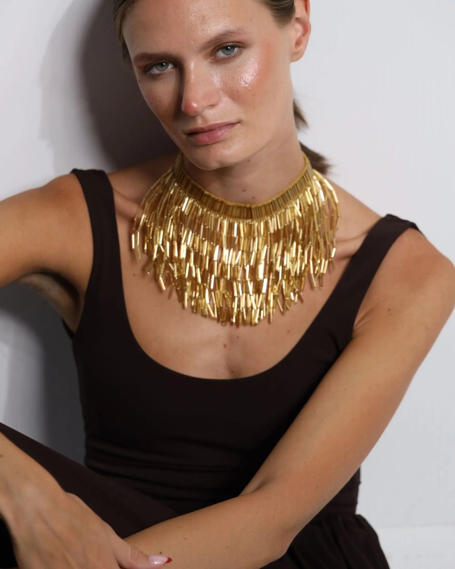 COLLAR ETNICO ORO - Bybel - brand