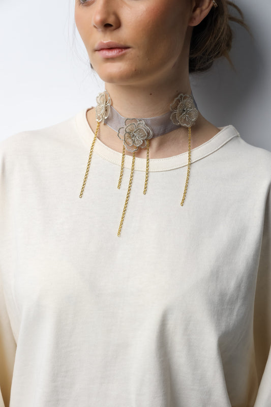 Collar Organza Cadenas