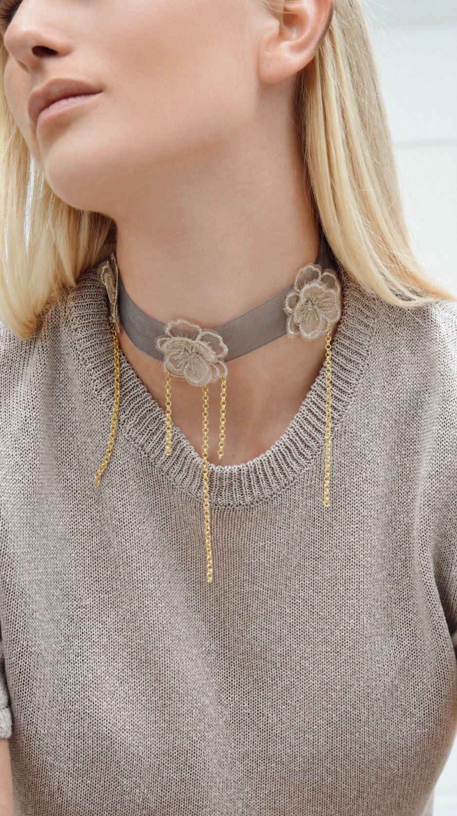 Collar Organza Cadenas - Bybel - brand