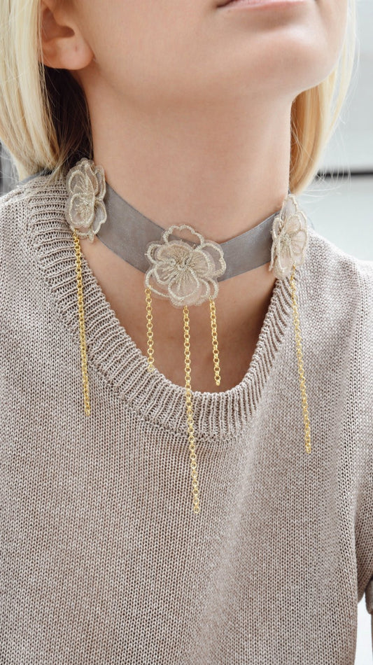 Collar Organza Cadenas - Bybel - brand