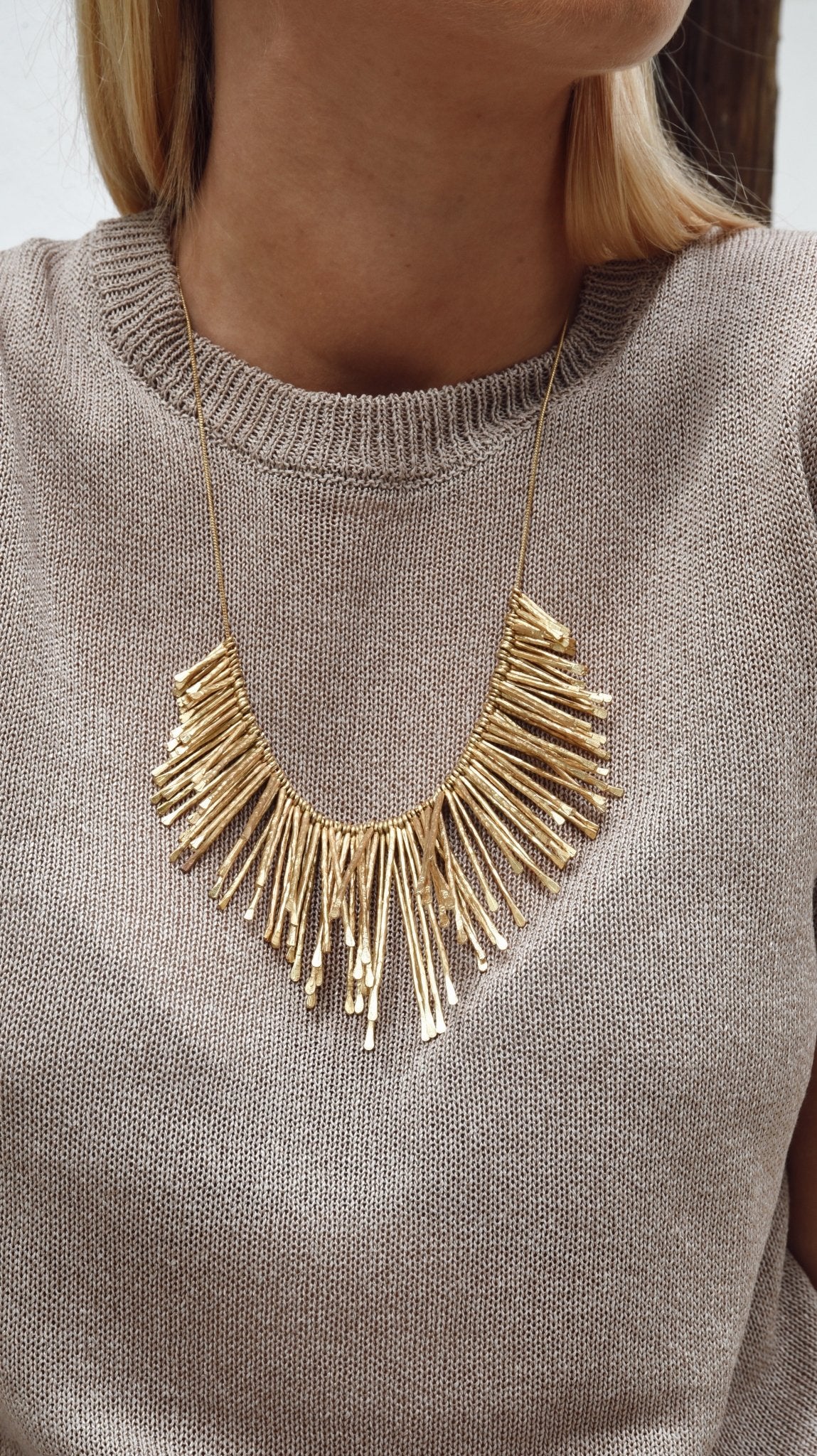 Collar Placas Dorado - Bybel - brand