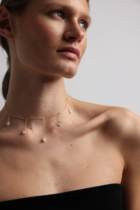 COLLAR LÁGRIMAS BLANCO I The New Gallery