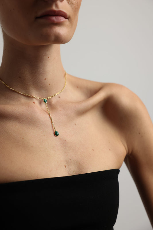 COLLAR PÉNDULO VERDE I The New Gallery