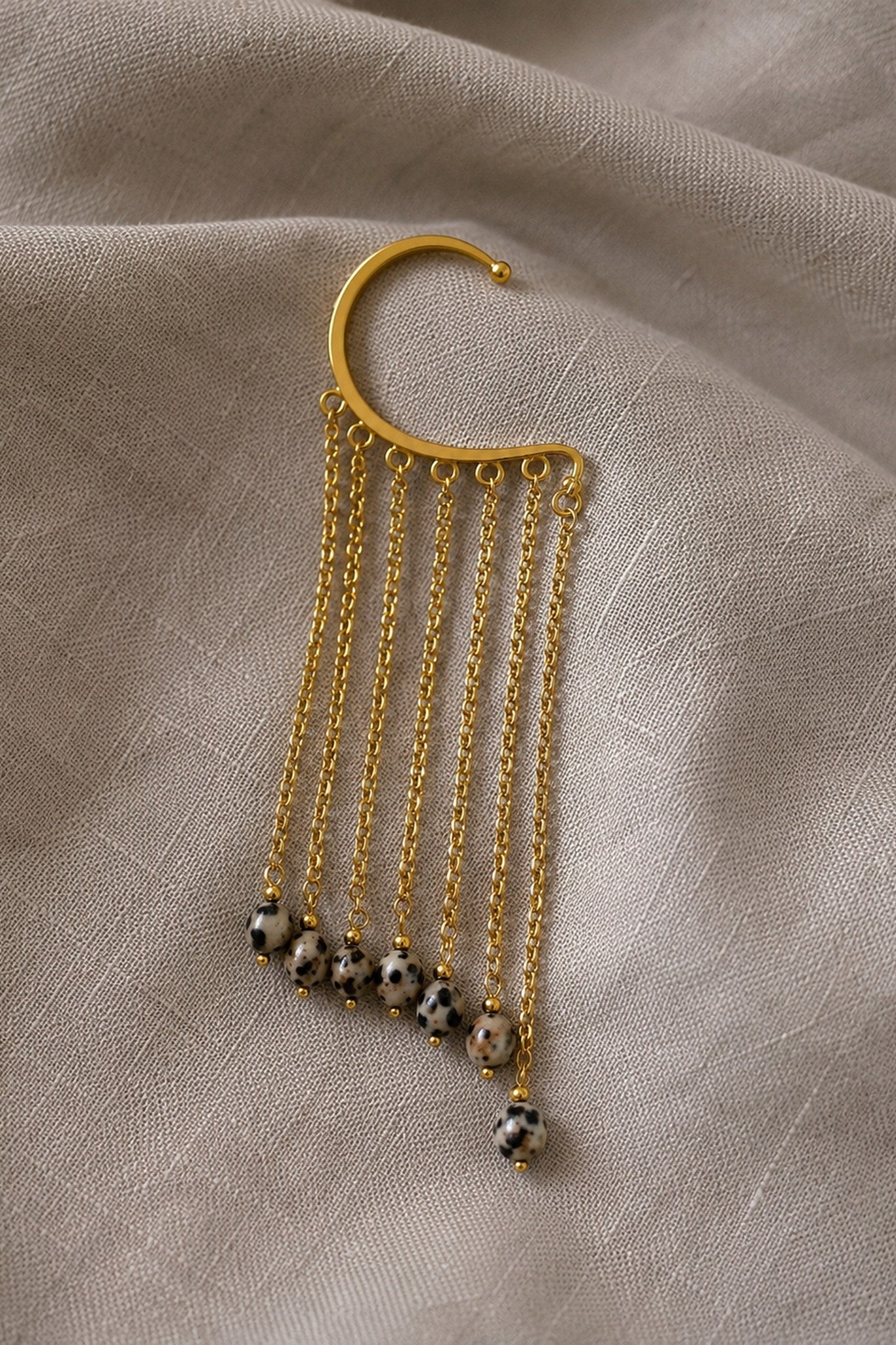 Ear Cuff Cadenas Bicolor