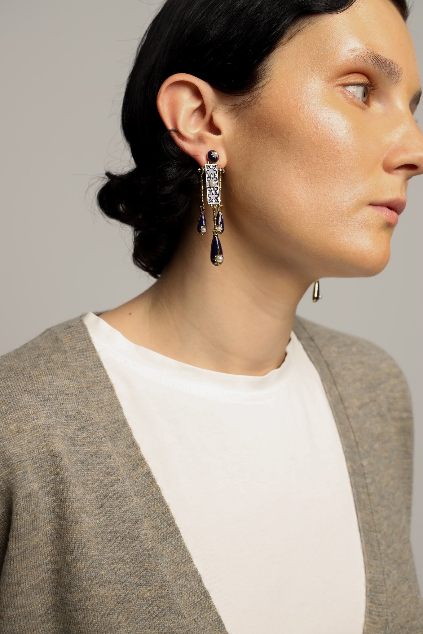 Pendientes Antiguos Azules