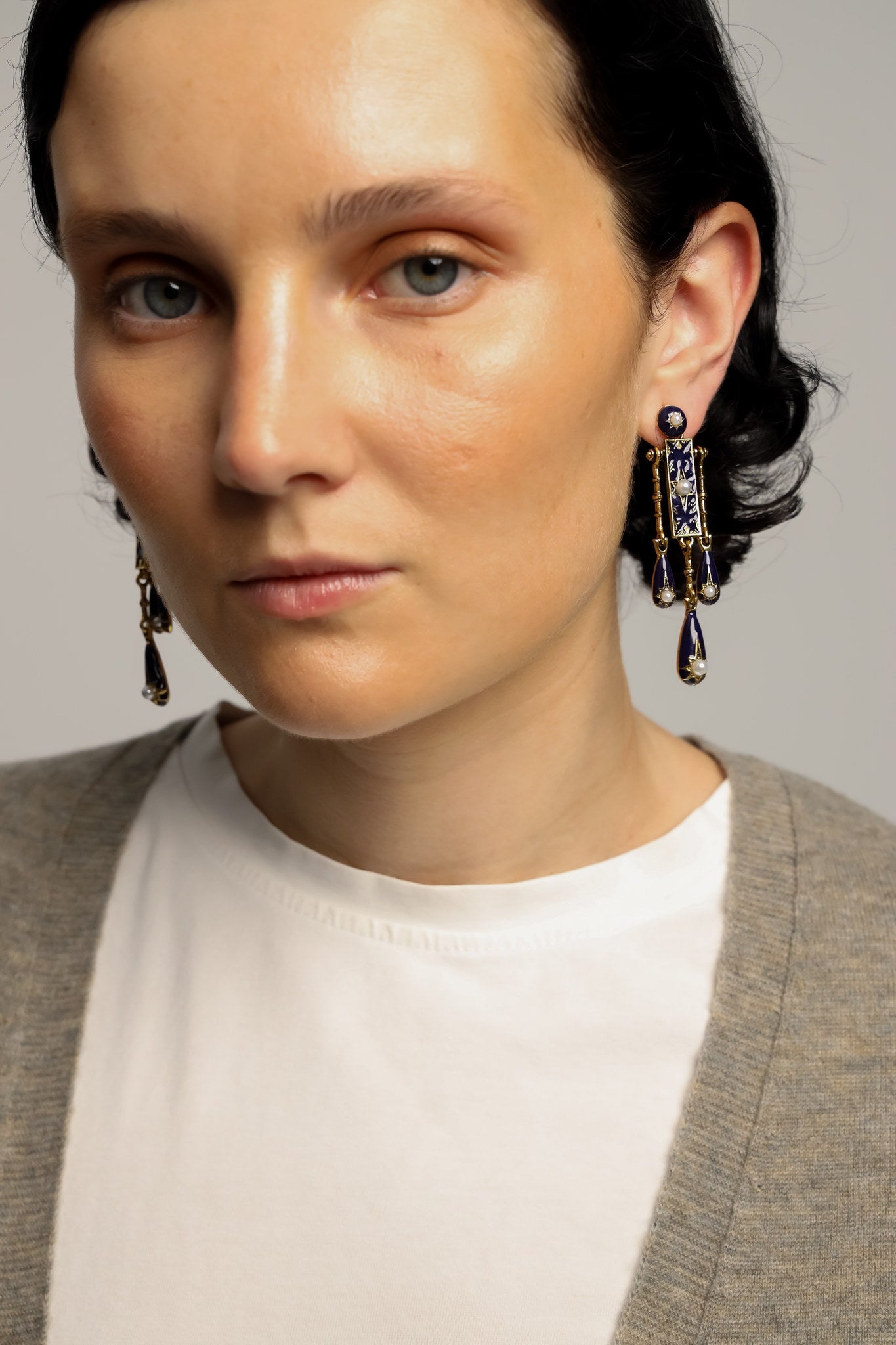 Pendientes Antiguos Azules