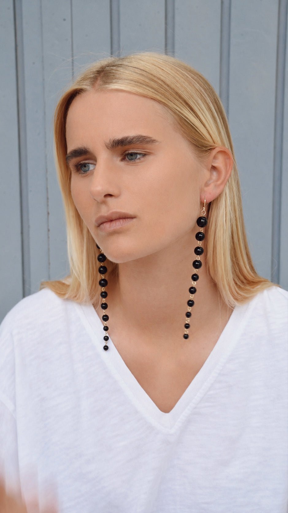Pendientes Bolitas Negros - Bybel - brand
