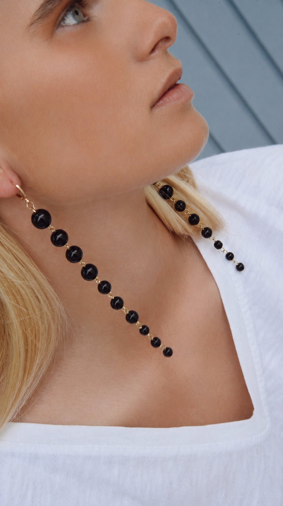 Pendientes Bolitas Negros - Bybel - brand