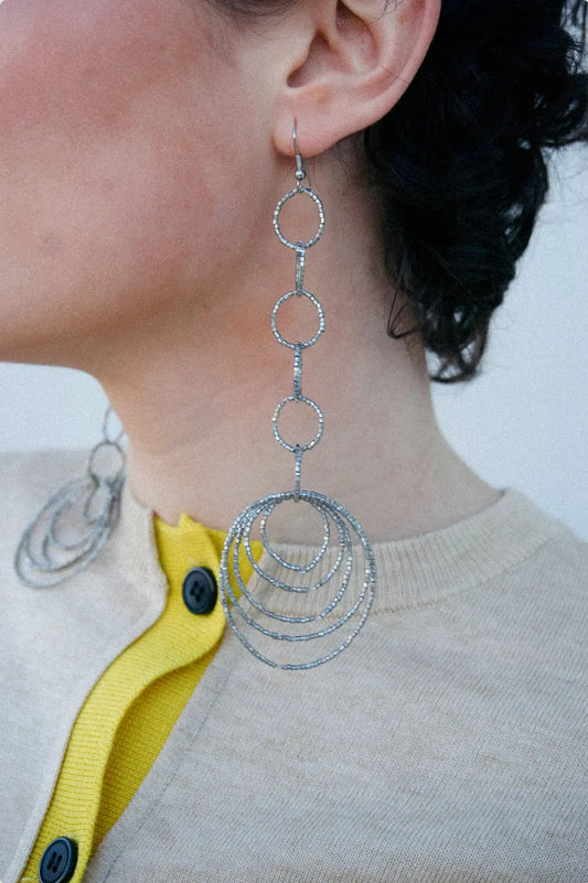 PENDIENTES | Disco Plata - Bybel - brand