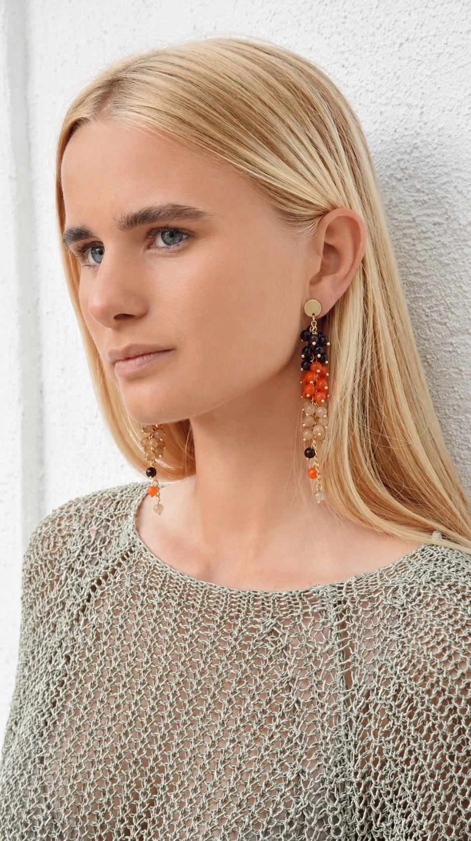 Pendientes Granadas Naranjas - Bybel - brand