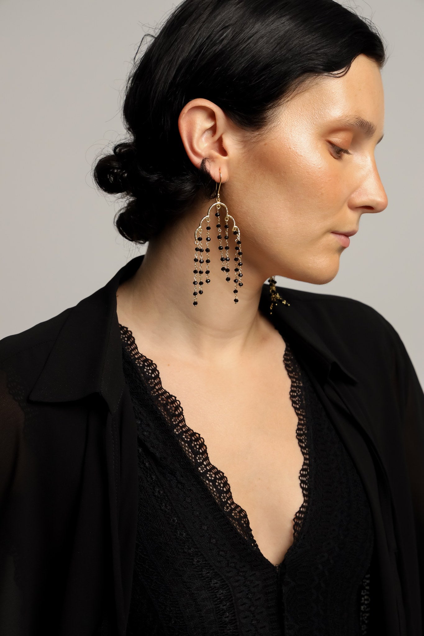 Pendientes Maxi Negros